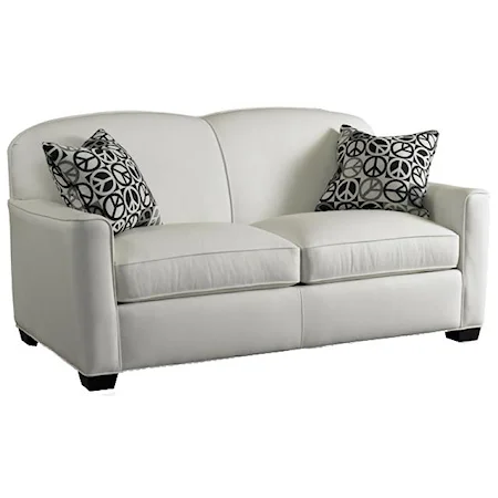 Contemporary Upholstered Sleeper Loveseat